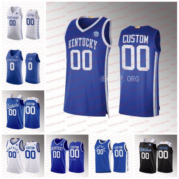 

custom ncaa kentucky wildcats basketball jerseys wenyen gabriel hamidou diallo jarred vanderbilt jamal mashburn tyler herro anthony davis ty, Black;red