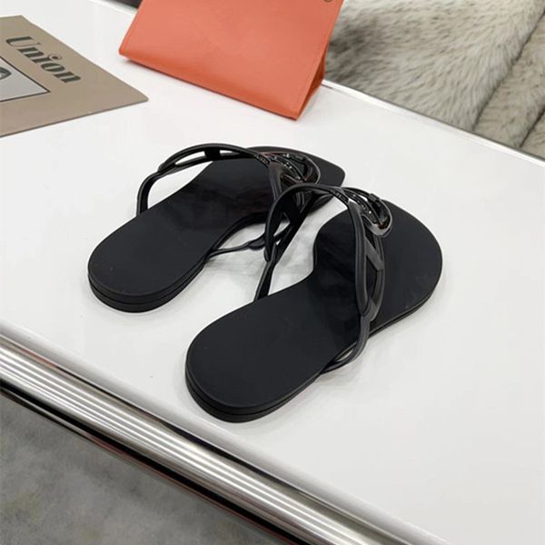 

designer sandals, slippers, gear bottom herringbone slippers, womens luxury fashion casual size 35-41, Black