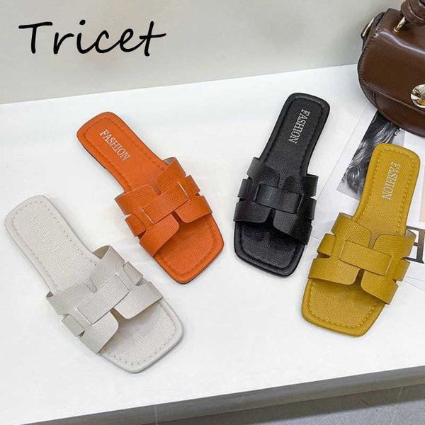 

slippers summer female design slippers pu leather comfort women flats sandals casual shoes ladies beach outdoor flip flops stylish slides g2, Black