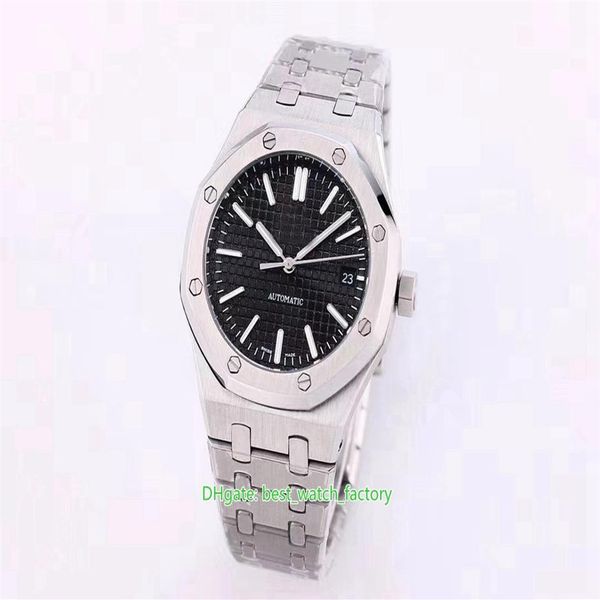 

12 style ladies watches 37mm 15450 stainless steel sapphire glass transparent asia 2813 movement mechanical automatic257f, Slivery;brown