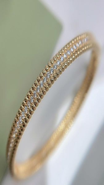 

bangle the latest fashion in simple single row zircon bracelet for women gorgeous luxury brand jewelry electroplating light gold 25050486, Black