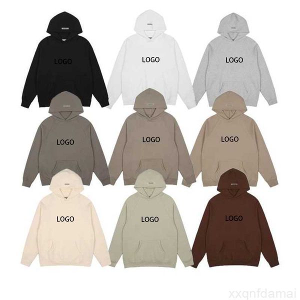 

designer mens hoodies essentials hoody men women hooded letters streetwear pullover sweatshirts casual loose jumper clothing 6vhq, Black