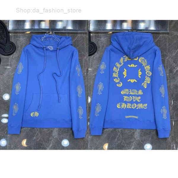 

loose brand sweatshirts classic ch designer hoodie horseshoe sanskrit luxury zipper jacket hooded coat fashion 6 j7y0, Black