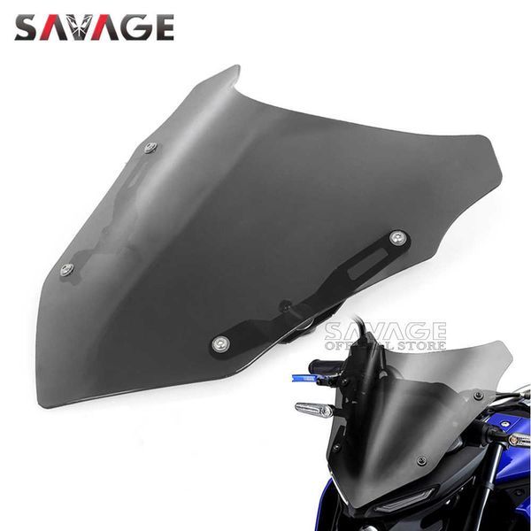 

for yamaha mt25 mt03 2021 2022 windshield windscreen pare-brise smoke mt-25 mt-03 motorcycle accessories wind deflector mt 25 03 0203