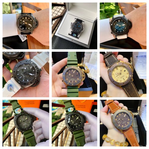 

montre de luxe men watches 47mm 2555 automatic mechanical movement bmg-tech luxury watch super luminescent wristwatches 02, Slivery;brown