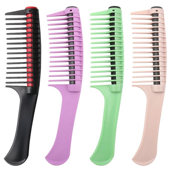 

1pc professional wide tooth hair comb brush anti static salon coloring tools barber detangling comb diy hair styling accessories, Silver