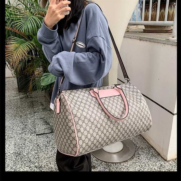 

2023 bags clearance outlets large capacity travel outdoor leisure single shoulder messenger check red ins bag go out fashion