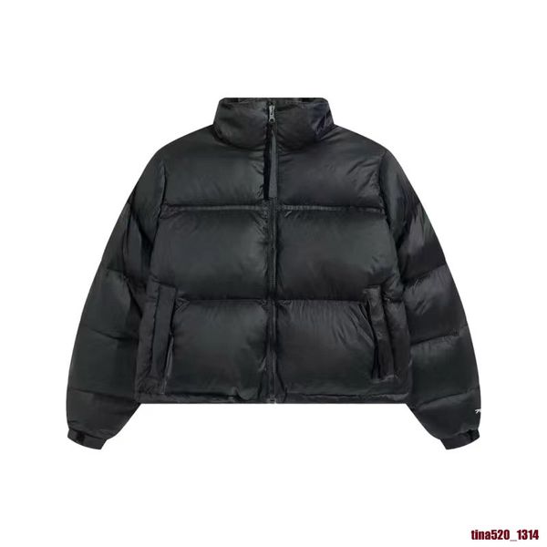 

down jackets family outfits wrinkle paper the face coats cotton men women north clothing high version tnf hidden hat winter, Blue