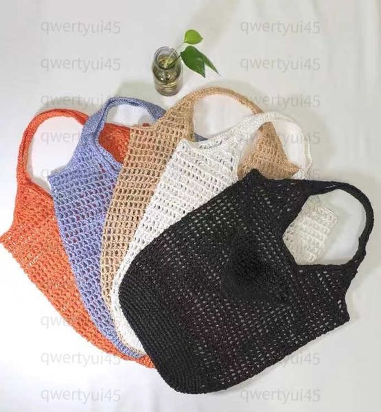

summer beach travel bags raffia straw wicker totes bag women luxury designer fashion paris woven shopping bag hollow out handbag