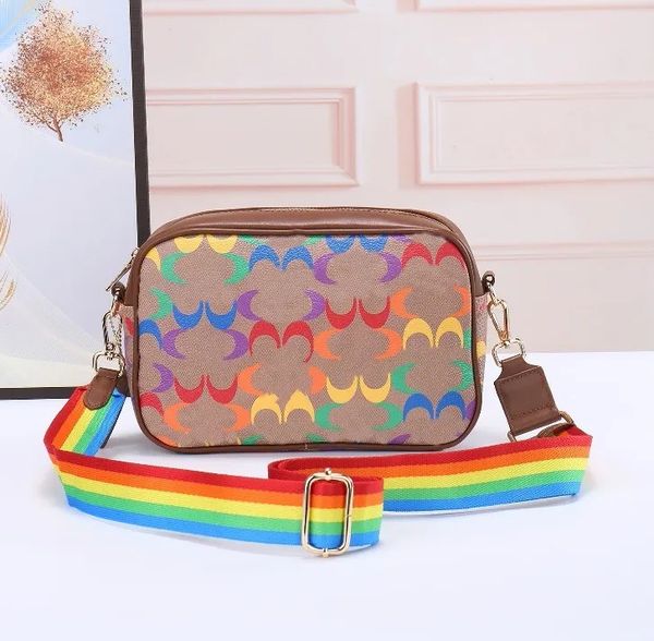 

disco camera bag crossbody shoulder bags women handbag purse classic letter clutch zip wallet tassel pendant multicolor