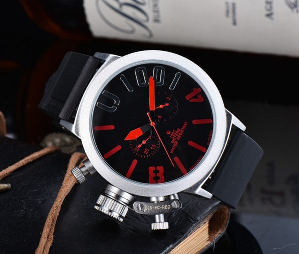 

2023 five stitches automatic mechanical watches men's sports big boat luxury brand silver black rubber classic round wristwatches self, Slivery;brown