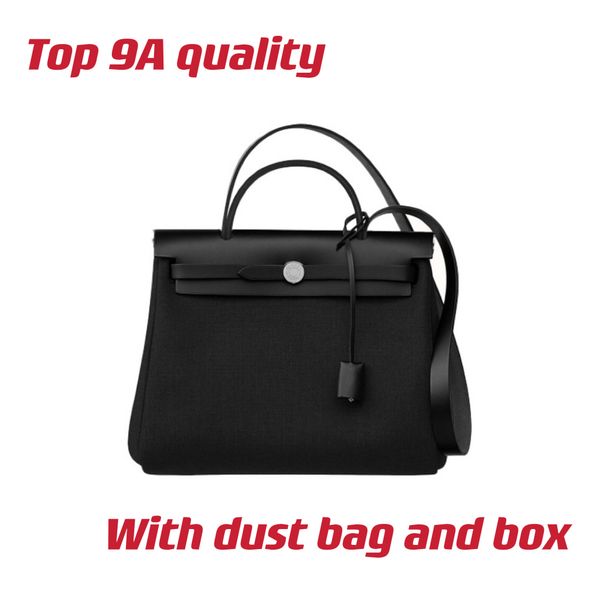 

9a herbag zip 31cm crossbody bags designer handbags & wallet retourne canvasand cowhide genuine leather lady fashion composite shoulder bag