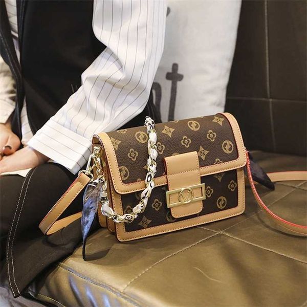 

2023 bags clearance outlets women's new fashion small square versatile print one shoulder crossbody bag