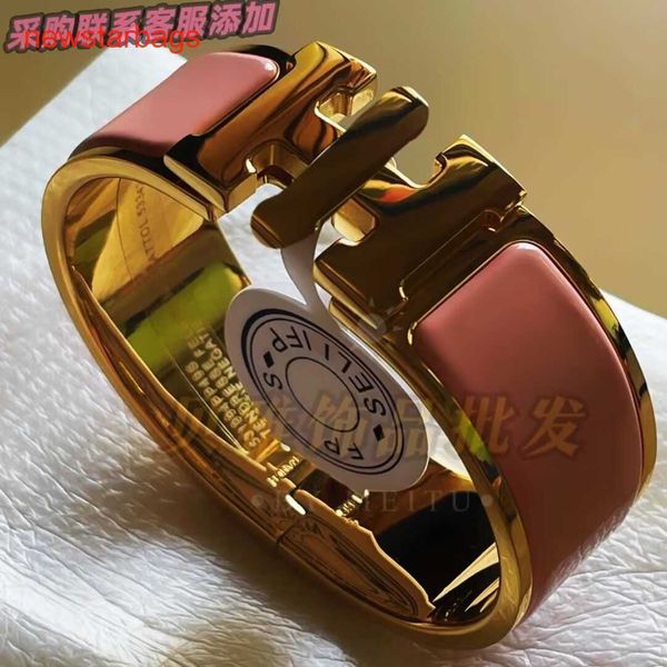 

herme designer bracelets online store family's same 2cm wide version enamel bracelet men's and women's universal letter with, Golden;silver