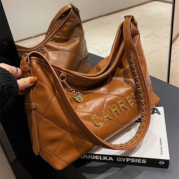 

designer handbag store 60% off advanced sense autumn and winter lingge shoulder women new fashion versatile commuting large capacity messeng