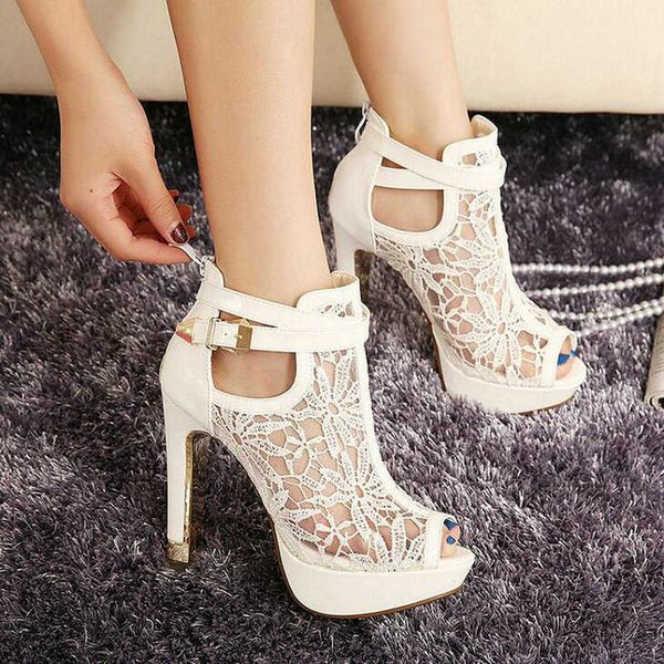 

dress shoes brand new summer women fashion 11cm super high sandals buckle strap thin heels sandals peep toe party sandals dfg4 g230203, Black