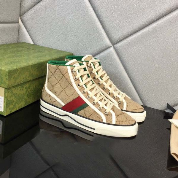

men rhyton designer sneaker casual shoes women canvas leather pattern rubber sole red green dress sneaker