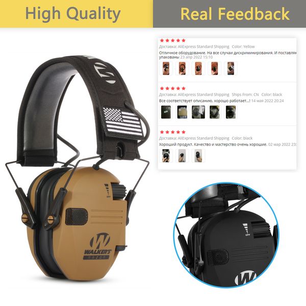 Earphones Earmuffs Active Headphones for Shooting Electronic Hearing protection Ear protect Noise Reduction active hunting headphone 230206 dh5727163