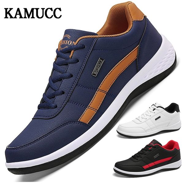 

dress shoes leather men shoes sneakers fashion mens loafers shoes luxury casual shoes breathable leisure male sneakers men vulcanized shoes, Black