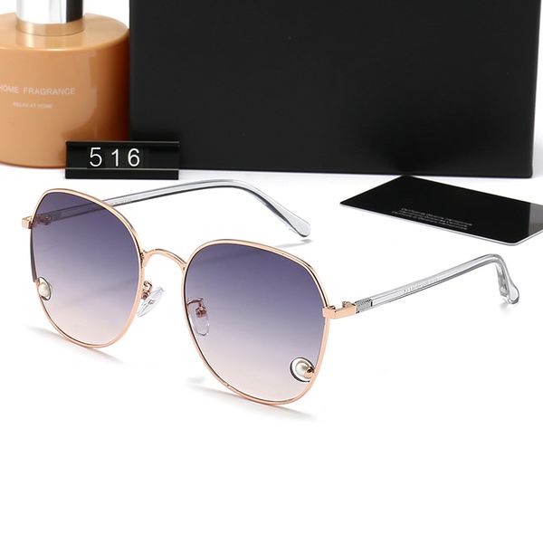 

516 fashion sunglasses designer for man woman golden sunglasses men women brand glasses beach polarized uv400 black green white color high q, White;black