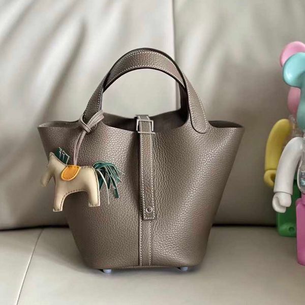 

designer herme bags for women home h's hand-sewn wax thread customized vegetable basket leather portable bucke
