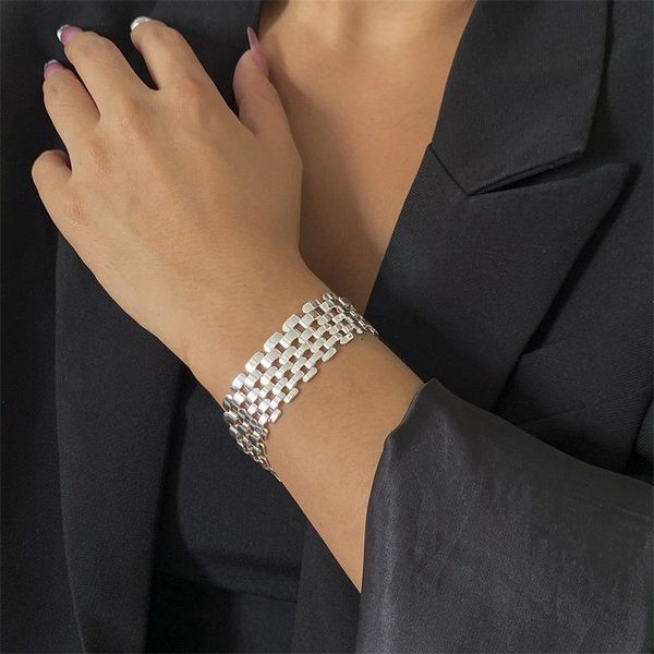 

gold tennis bracelet silver gold torque personalised single bangle cuff bracelet one word link chain love designer watches women ingle thick, Black