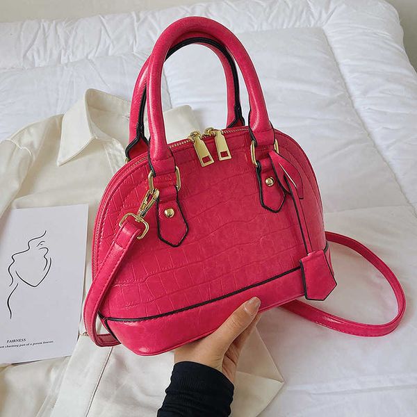 

stone shell bag 2023 new women's bag fashion messenger bag portable ladeisbags