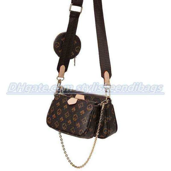 

shoulder bags famous brand designer 3-in-1 messenger handbag tote leather vintage pattern crossbody handbag purse new shoulder bag clutch to