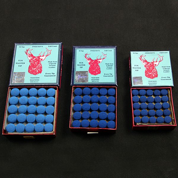 

billiard accessories 50pcs wholesale elk billiards club master cue tip 10121m 230206