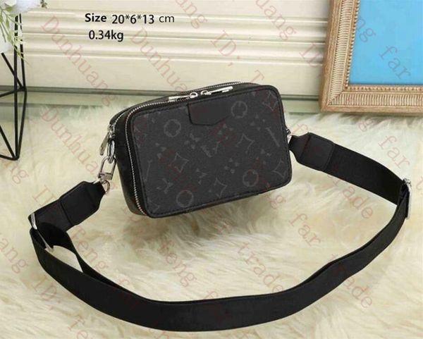 

luxurys designers bags alpha wearable handbag purse men women fashion leather shoulder bag messenger crossbody bags mobile phone camera purs, Black;red