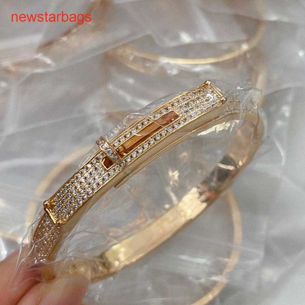 

herme designer bracelets online store cnc full diamond v gold plated h home rotary buckle, Golden;silver