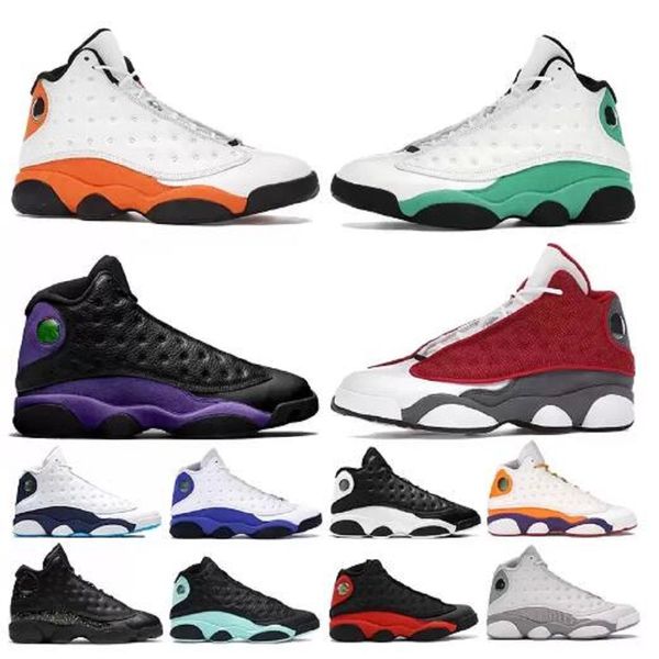 

jumpman shoe 13s basketball shoes for men women tainers obsidian red flint aurora green 13 outdoor sports shoes bred houndstooth black cat