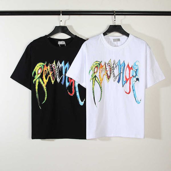 

t-shirt men tee fashion trav outwears sco designer loose high street worn wash easy limited vintage short sleeve devil spoof graffiti letter, White;black