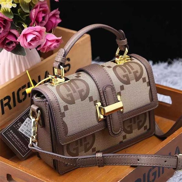 

2023 bags clearance outlets women's new portable messenger shoulder old flower poor small square bag