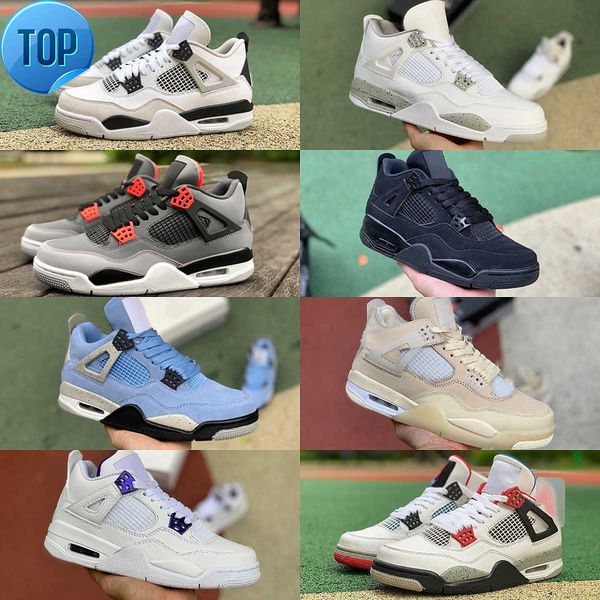 

designer military black 4 4s basketball shoes jumpman university blue mens what the cement cat cream sail white oreo bred infrared cool grey
