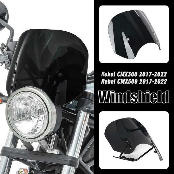 

mklightech for honda rebel cmx 300 500 cmx300 cmx500 17-22 motorcycle acrylic windscreen windshield front screen accessories 0203