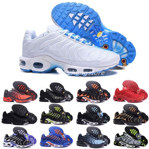 

2022 mens tn plus running shoes worldwide triple black white rainbow blue designer sneakers male outdoor trainers size 40-46 b0, White;red
