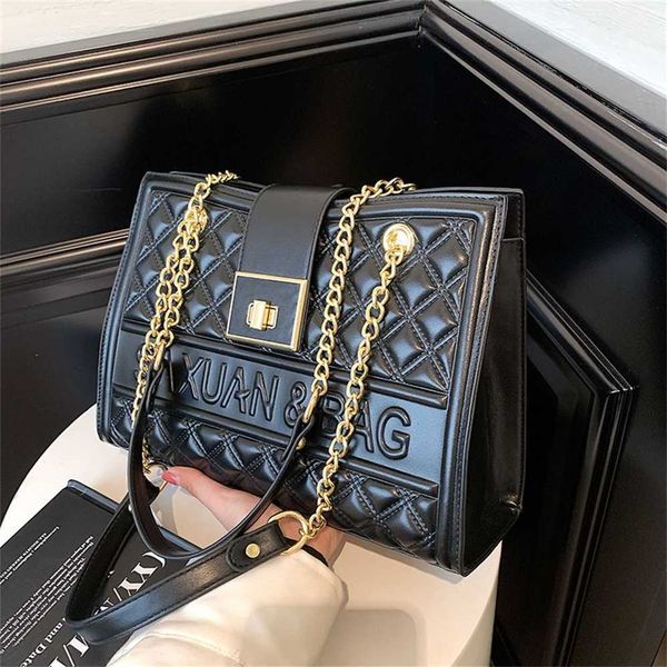 

79% off bags outlet store bag women's 2023 new simple fashion letter embossed shoulder small fragrant tote bag