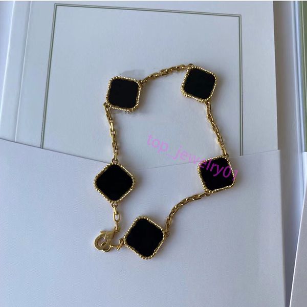 

elegant bracelet fashion lucky link women wedding bracelet bracelet special design jewelry golduxury bracelet 18k golden jewelry designers s, Black