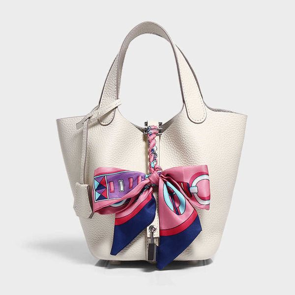 

original edition 7a h home designer picotin lock bags family leather vegetable basket children tc layer cow bucket bag senior portable women