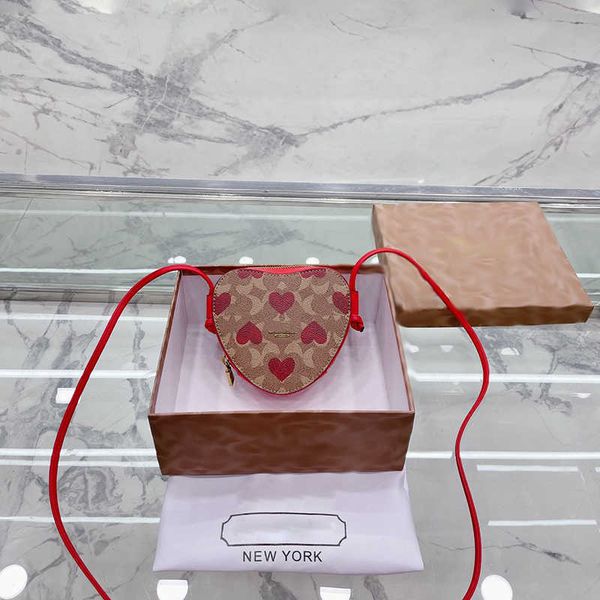 

designer shoulder bag lady heart bag fashion mini crossbody bags luxury leather handbags women shopping handbag purse 230206