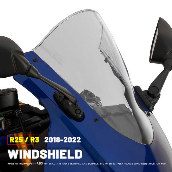 

mtkracing for yamaha yzf-r3 yzf-r25 motorcycle front screen fairing windshield 2018-2022 0203