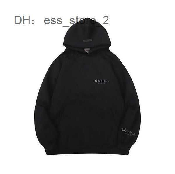

winter essentials designer mens hoodies fears loose of pullover god hoody sweatshirts long sleeve hooded jumper womens clothing 2 39fr, Black