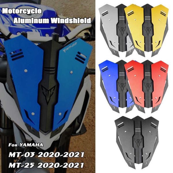 

mklightech for yamaha mt-03 mt03 mt-25 mt25 2020 2021 motorcycle aluminum windscreen deflector extention kit windshield fairing 0203