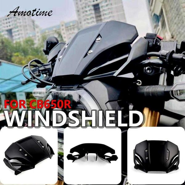 

for honda 650r 2019 2020 2021 2022 cb 650 r motorcycle windshield windscreen front screen wind deflector accessories 0203