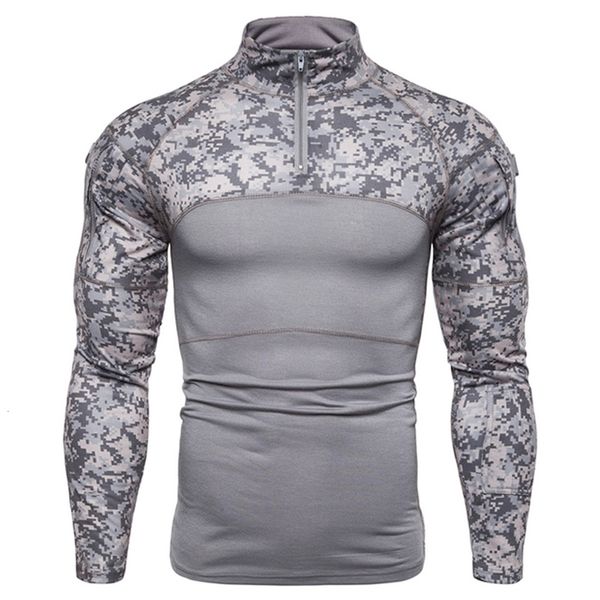 

men's t-shirts men's tactical camouflage athletic t-shirts long sleeve men tactical military clothing combat shirt assault army co, White;black