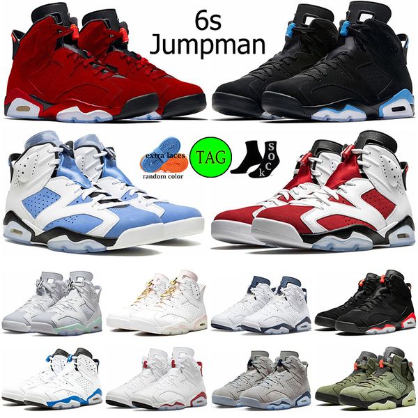 

men basketball shoes jumpman 6 6s outdoor sneakers university blue carmine toro mint foam midnight navy red oreo georgetown designer mens tr, Black