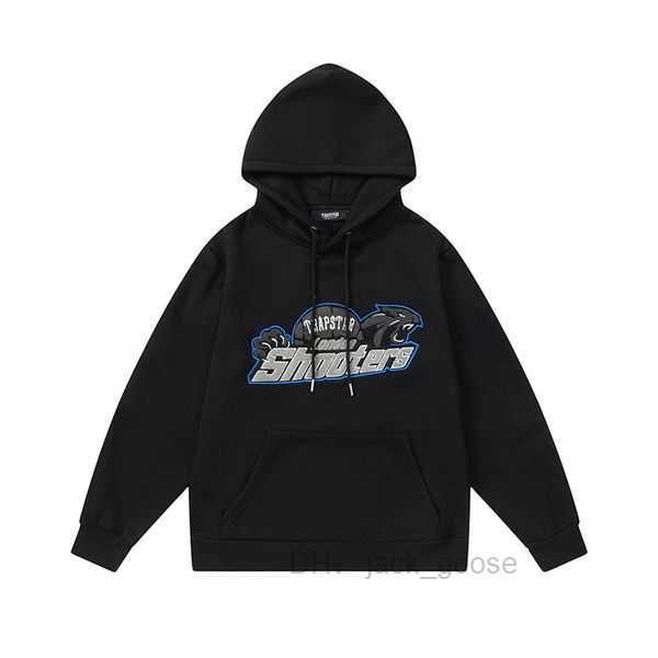 

tracksuit trapstar brand printed sportswear men warm hoodie size s-xl 91ytug, Black