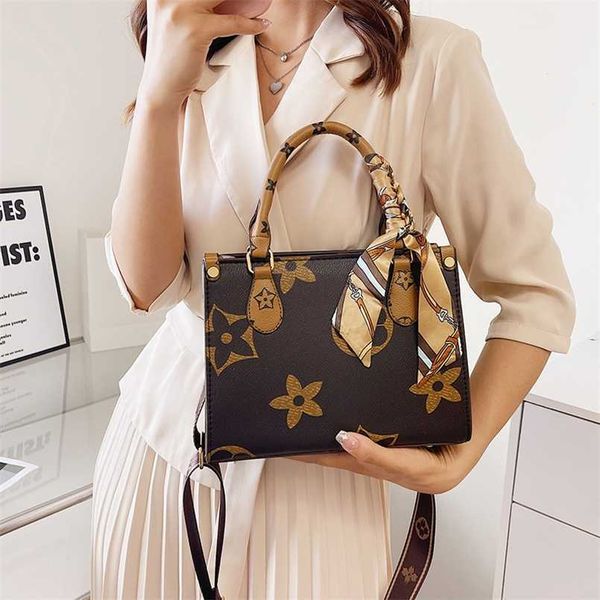 

2023 bags clearance outlets new flower fashion tote one shoulder straddle handbag large capacity casual women's bag