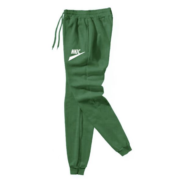 

women's green pants autumn mens sports running pants pockets training elastic waist jogging casual brand letter print trousers sweatpan, Black;white